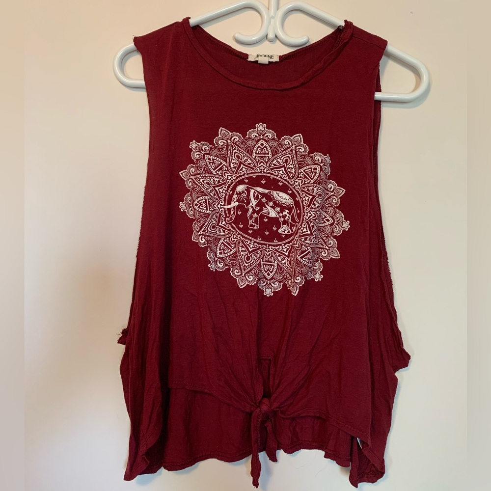 🌼TEES AND TANKS 3 FOR 25$🌼 Elephant Mandala Graphic Tank Top